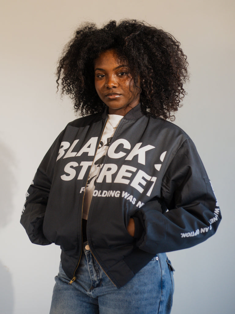 "FRAGMENT" BOMBER JACKET