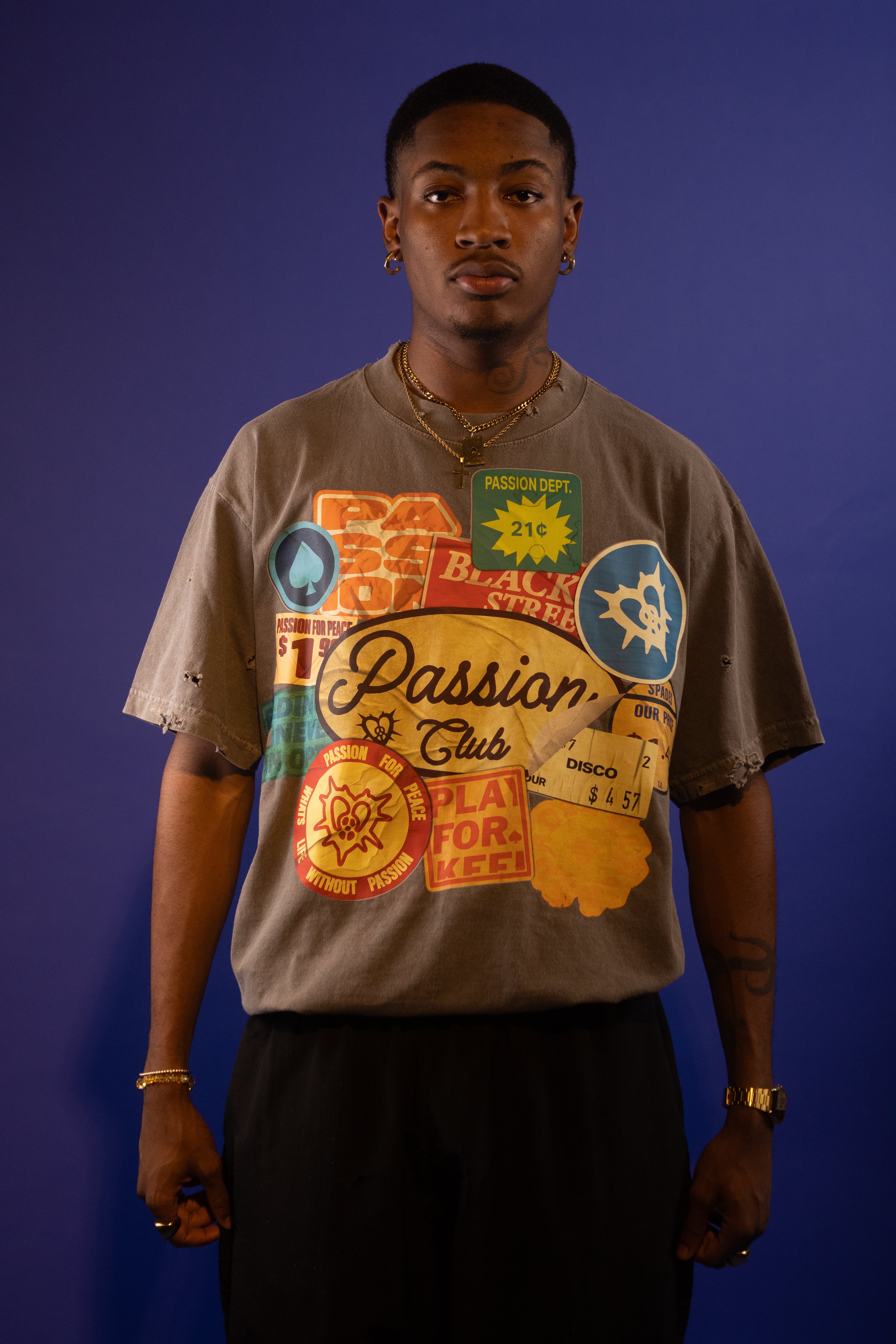 BSPC "STICKERS" Tee Ash