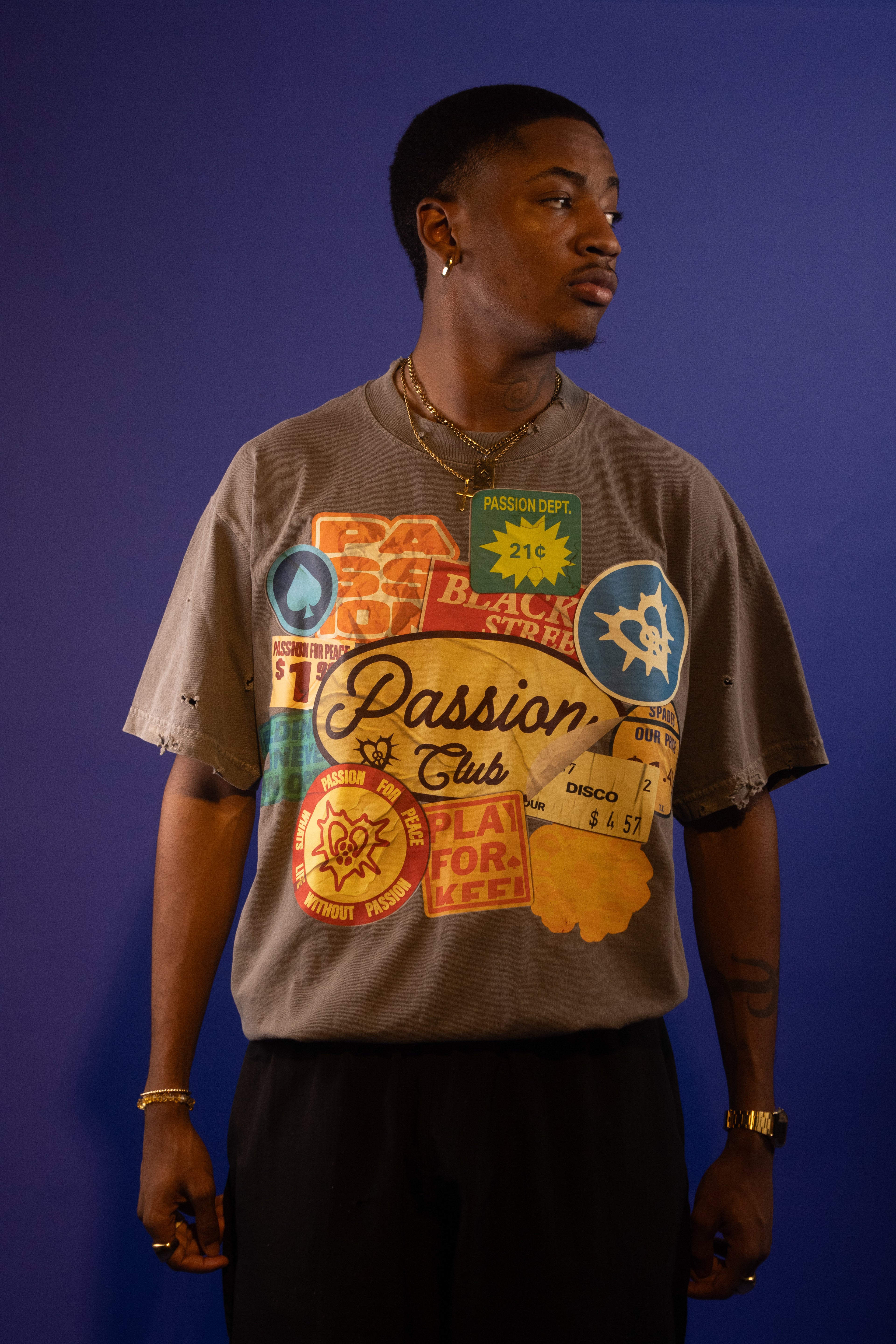 BSPC "STICKERS" Tee Ash