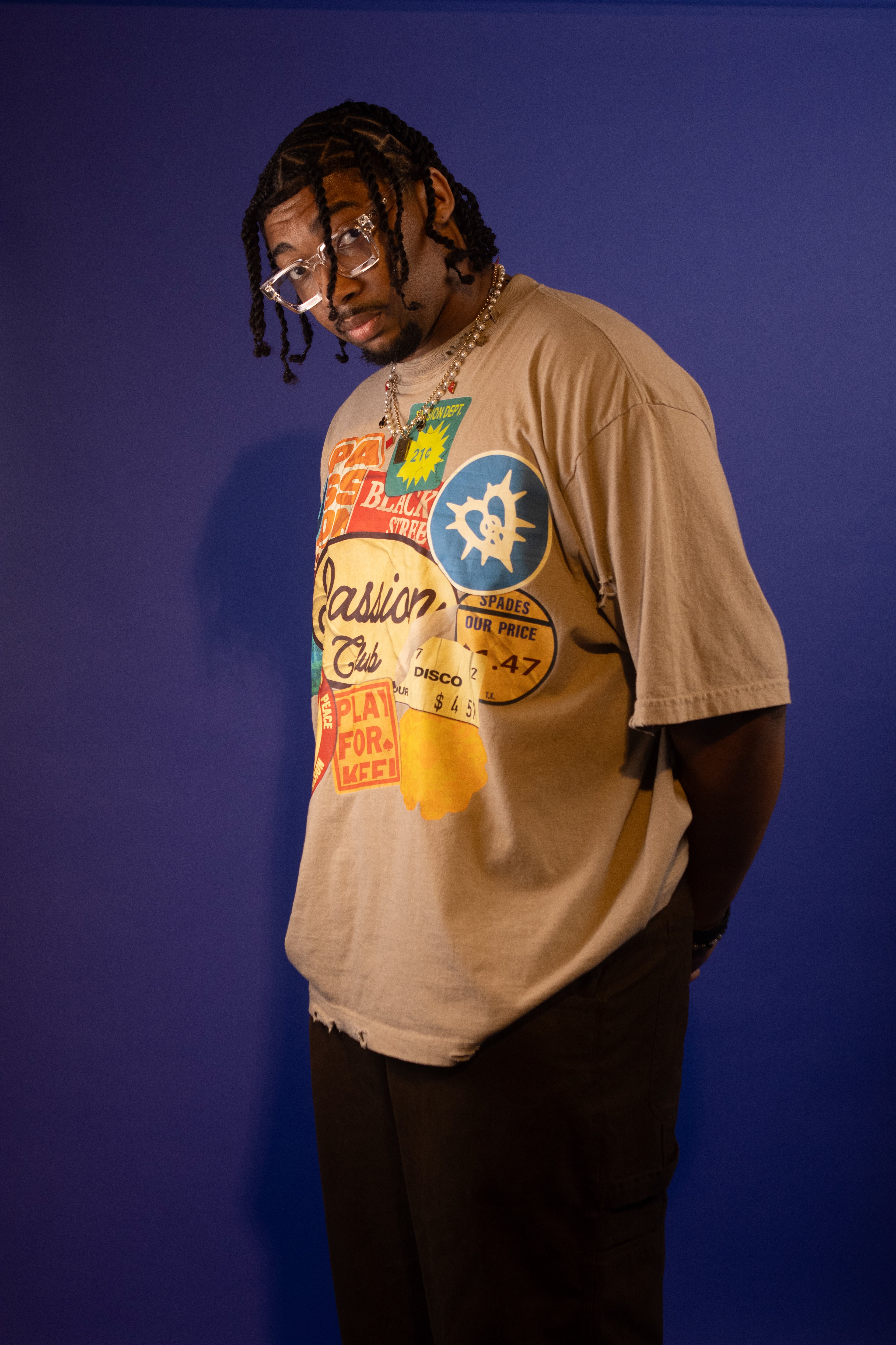 BSPC "STICKERS" Tee Oatmeal