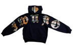 "PLAID HERITAGE" HOODIE NAVY