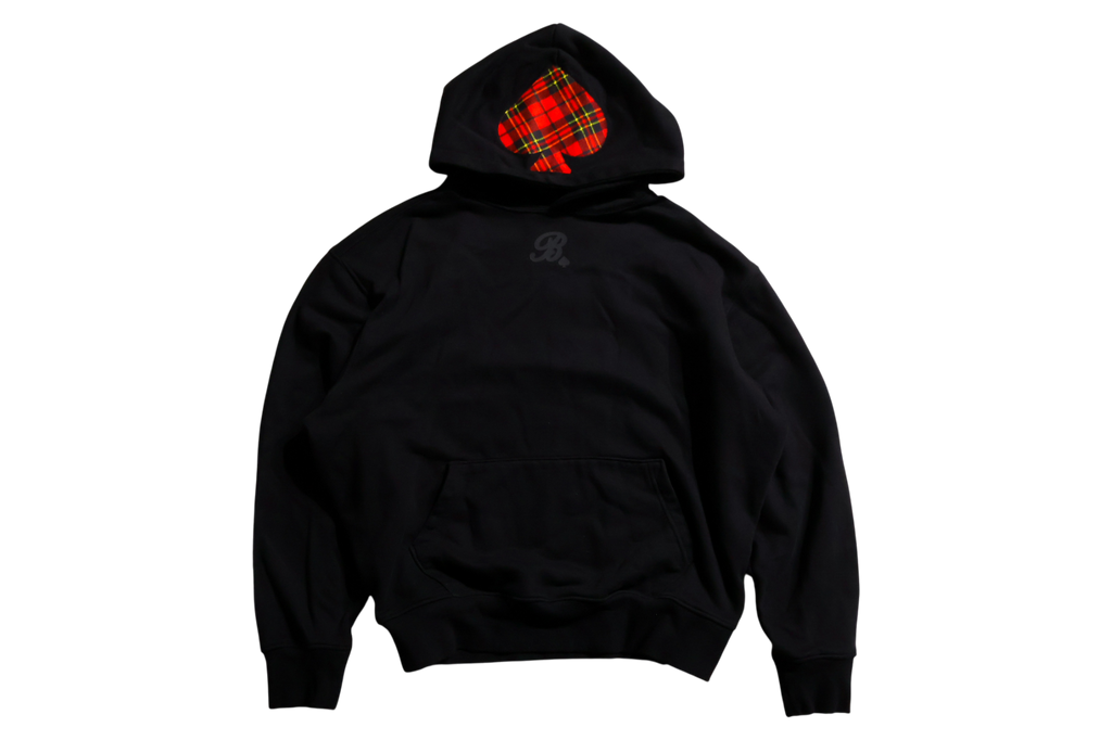 "PLAID HERITAGE" HOODIE BLACK