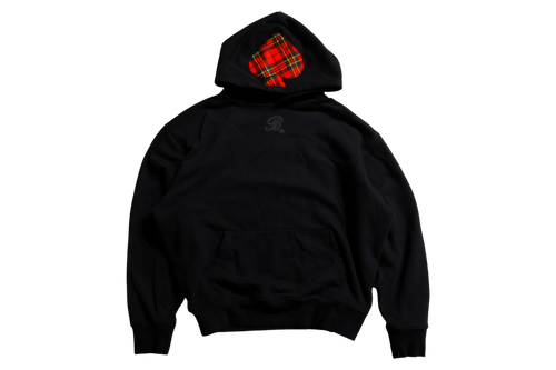 "PLAID HERITAGE" HOODIE BLACK