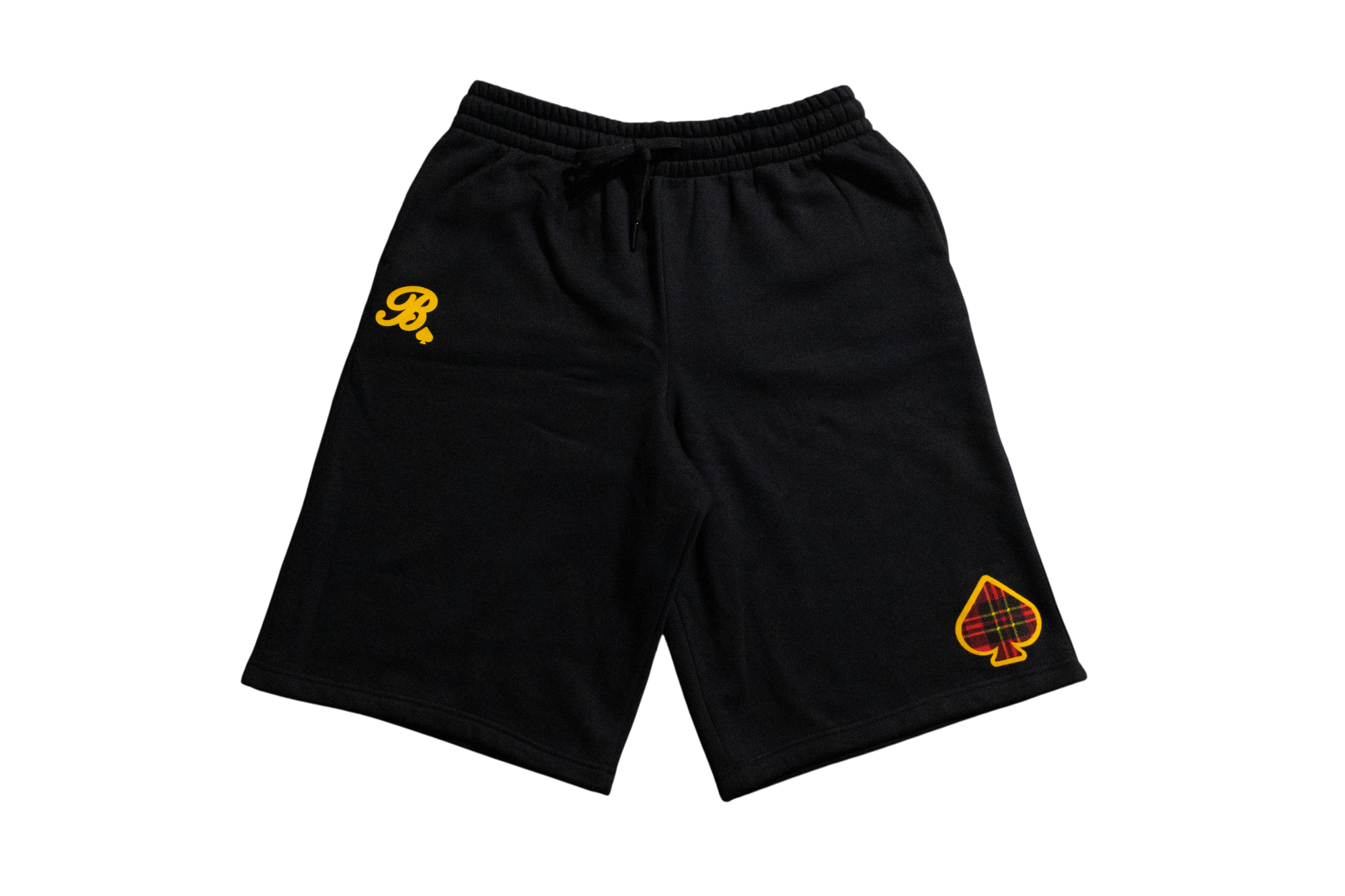 "PLAID HERITAGE" Black Shorts