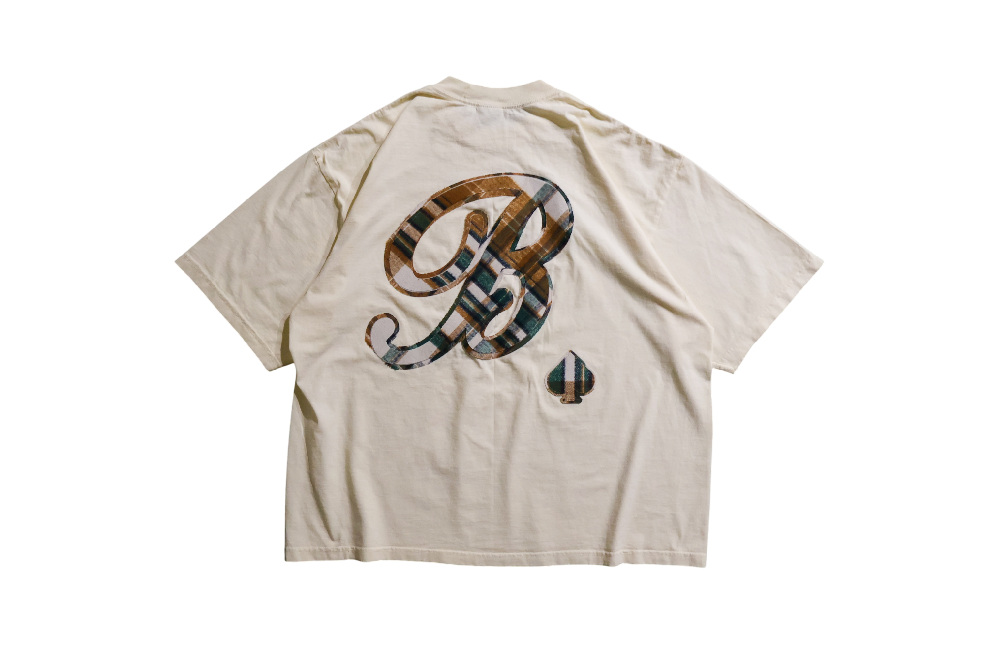 "PLAID HERITAGE" CREAM TEE