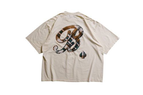 "PLAID HERITAGE" CREAM TEE
