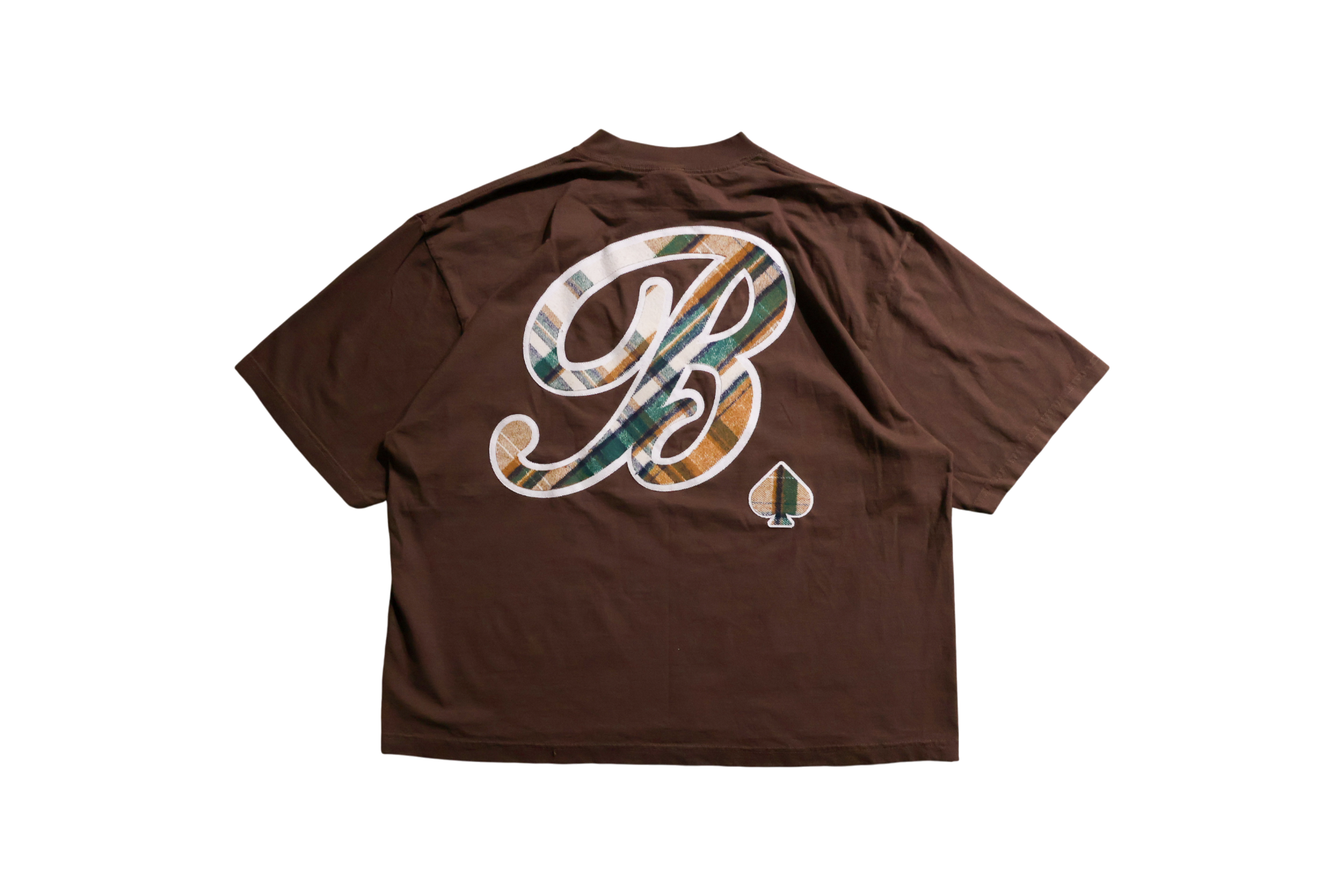 "PLAID HERITAGE" BROWN TEE