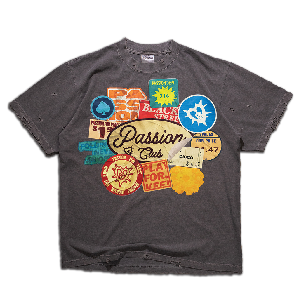 BSPC "STICKERS" Tee Ash