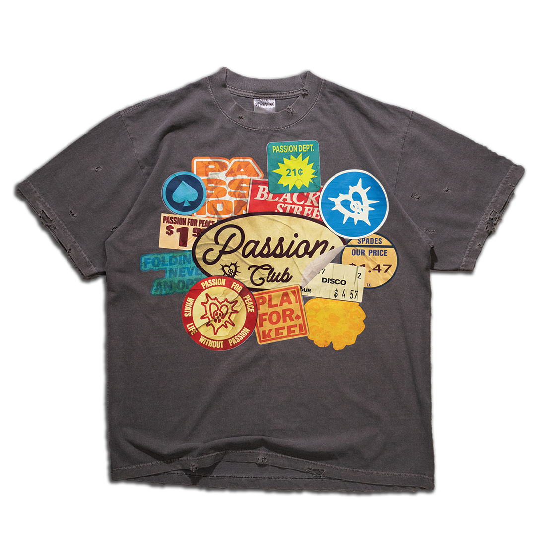 BSPC "STICKERS" Tee Ash