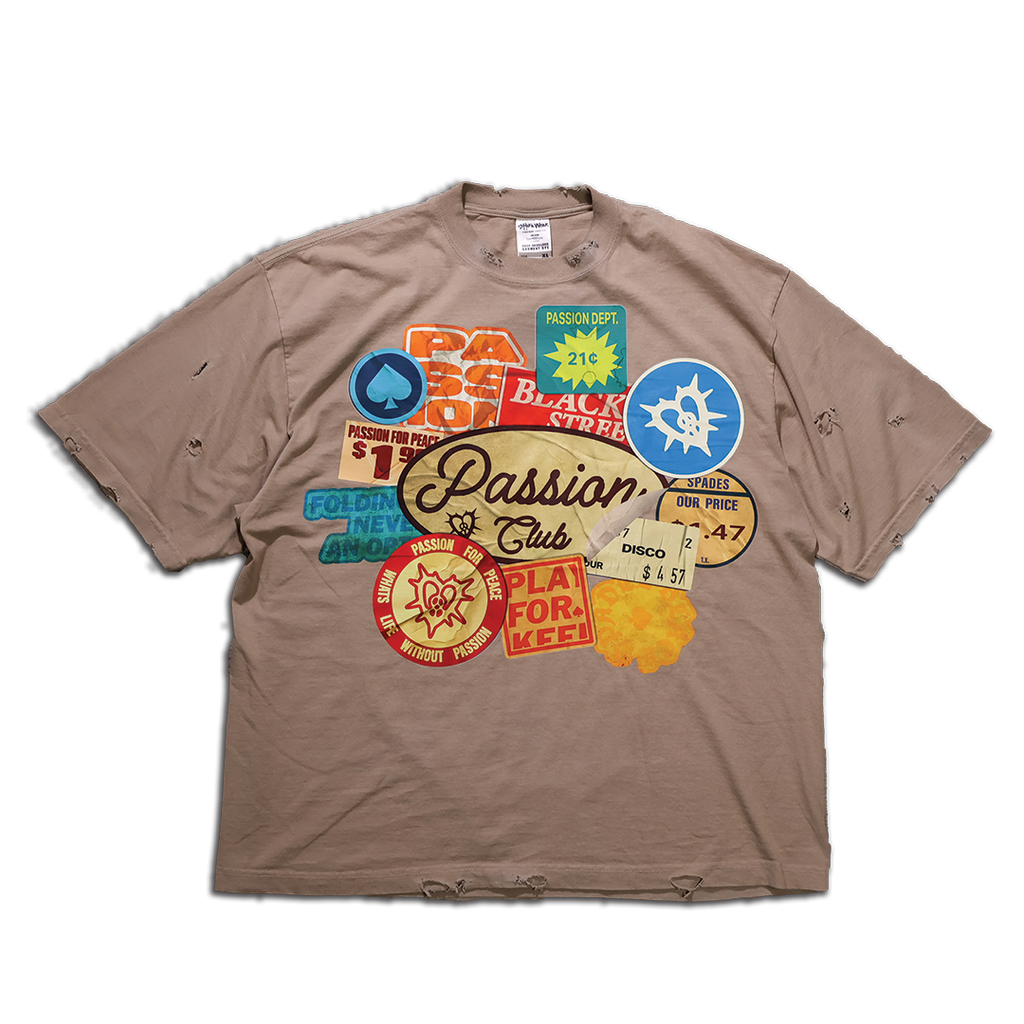 BSPC "STICKERS" Tee Oatmeal