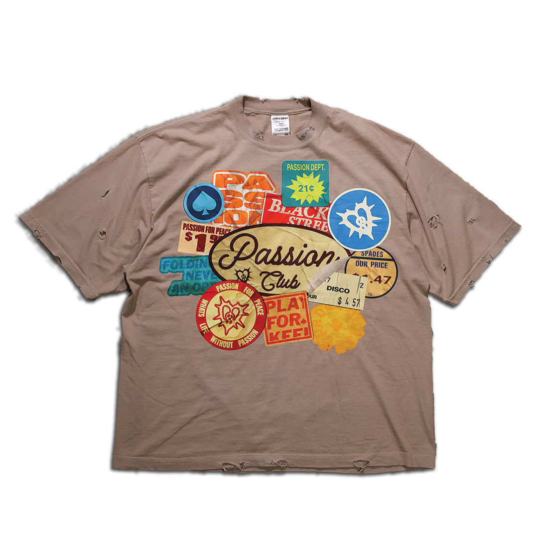 BSPC "STICKERS" Tee Oatmeal